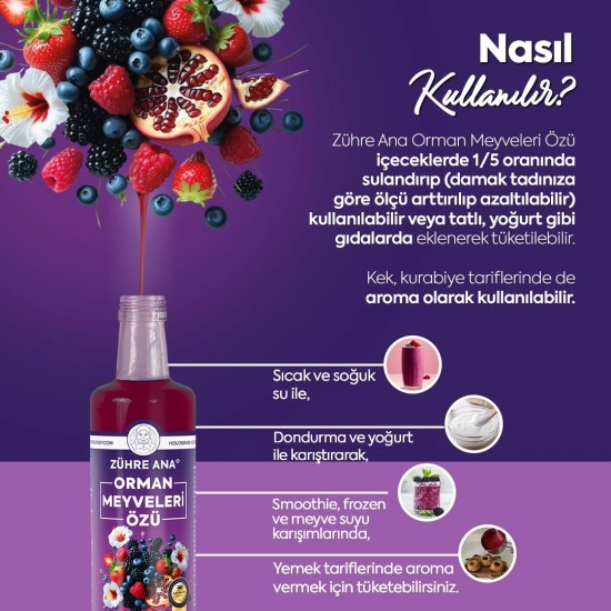 Zühre Ana Orman Meyveleri Özü 640g
